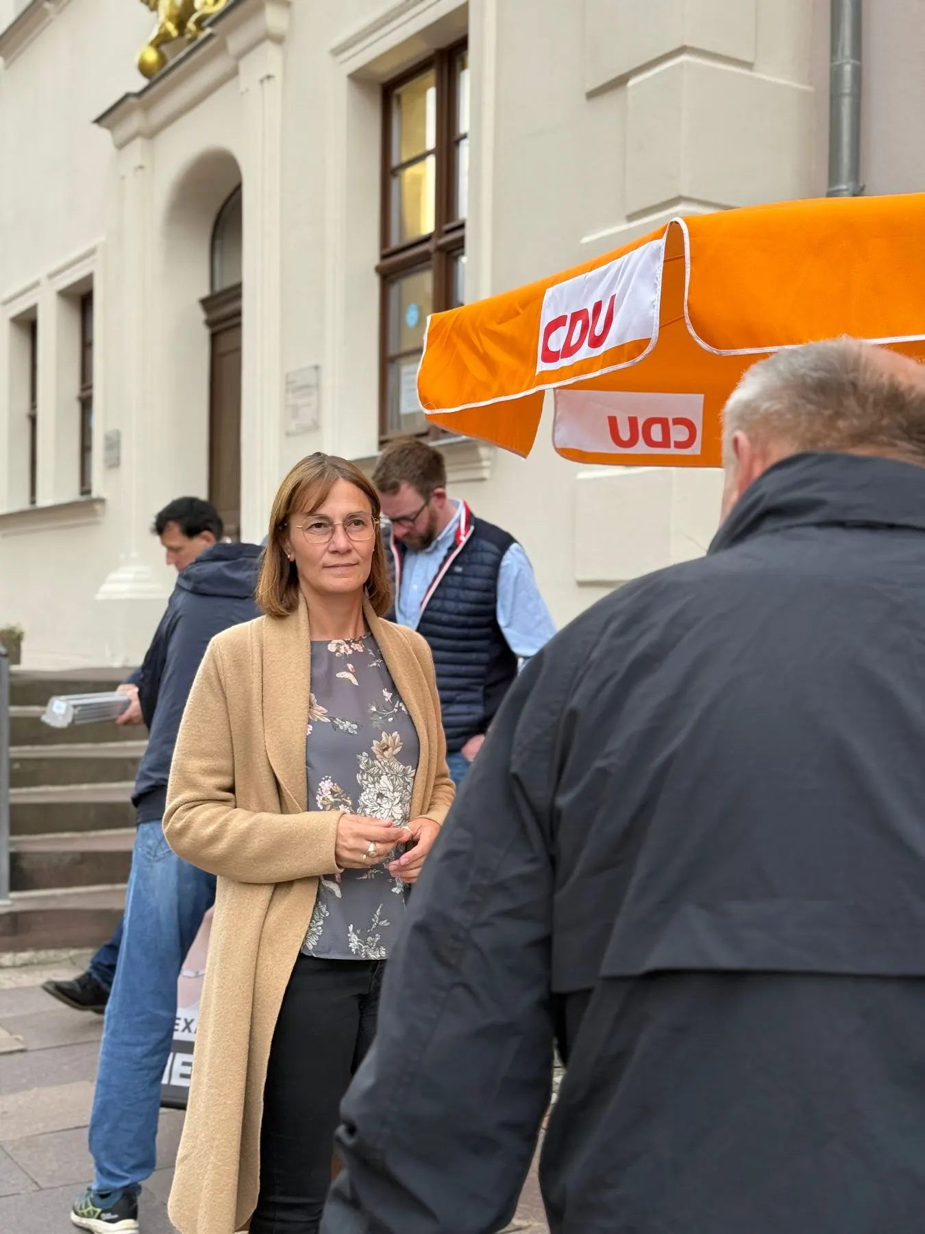 Sandra im Wahlkreis
